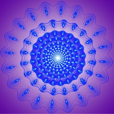 FRACTAL ART DESIGN GREETING CARD Mandala 22